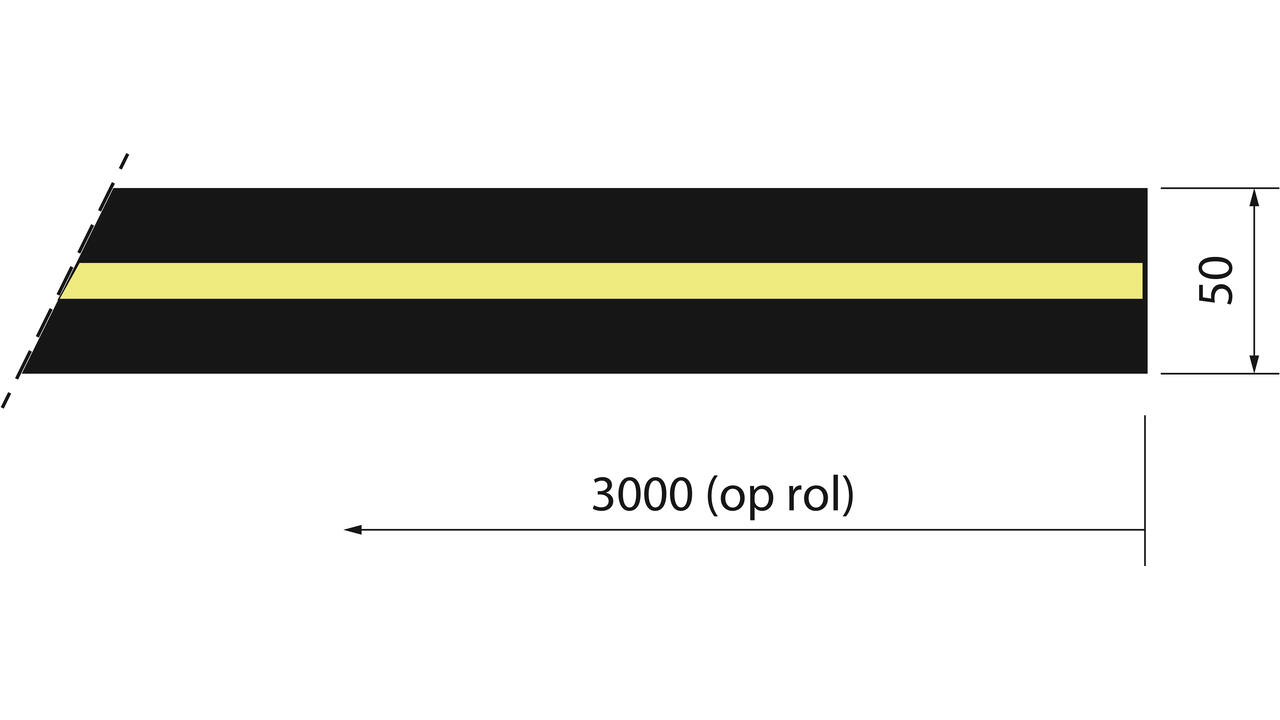 SecuCare Anti slip sticker op rol, 50x3000mm, zwart/GiD