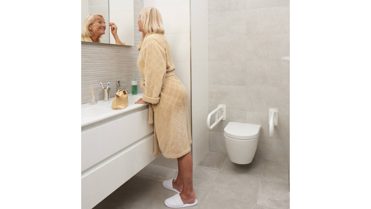 SecuCare Toiletrolhouder tbv toilet klapbeugel Basic wit