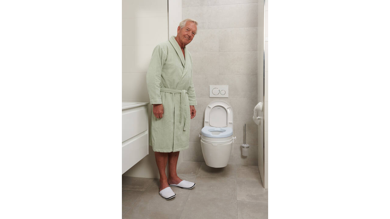SecuCare Toiletverhoger comfort kussen, blauw