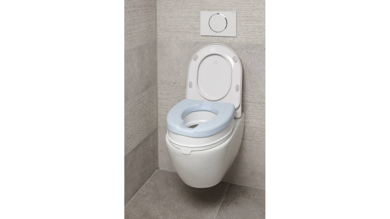 SecuCare Toiletverhoger comfort kussen, blauw