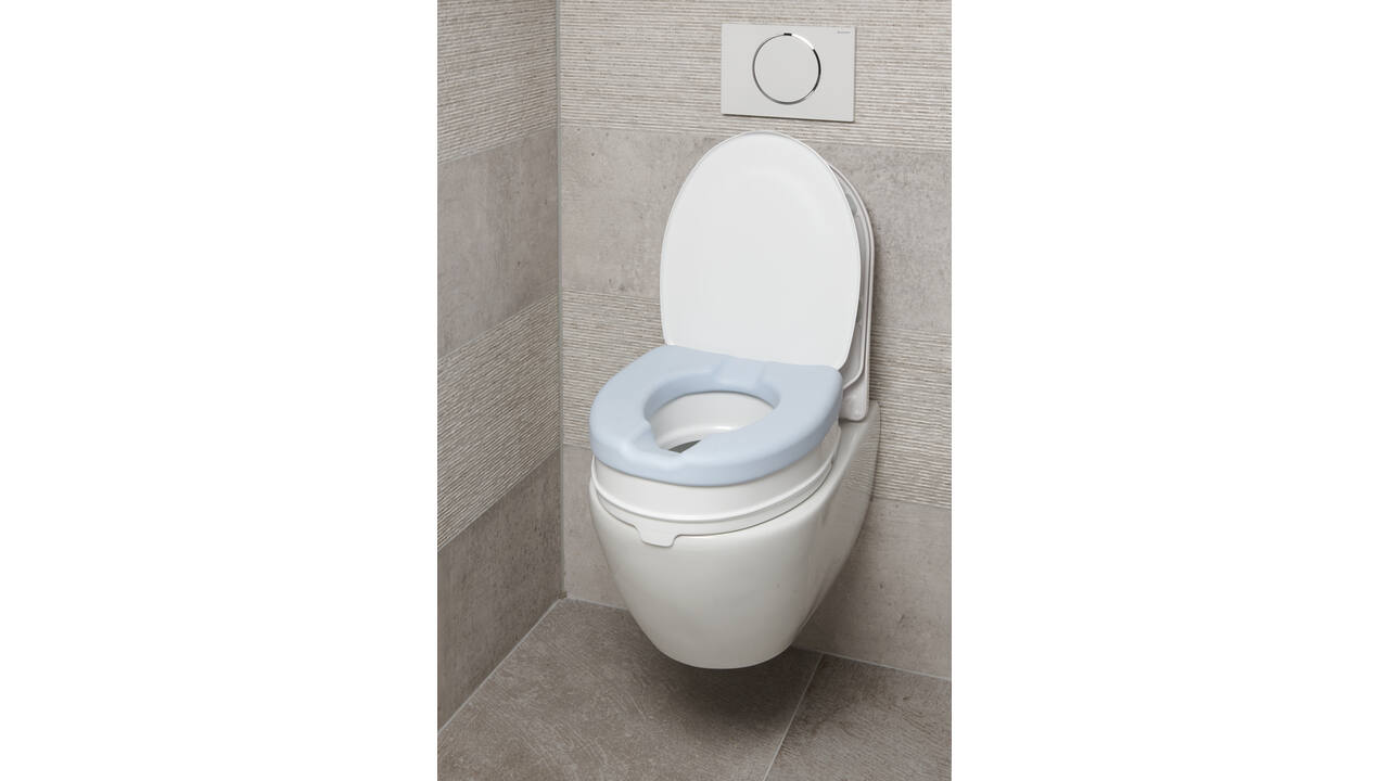 SecuCare Toiletverhoger comfort kussen, blauw