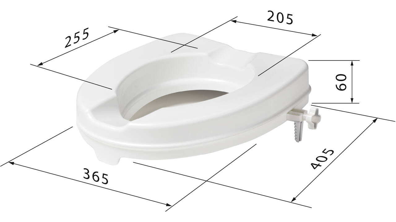 SecuCare Toiletverhoger, 6cm hoog