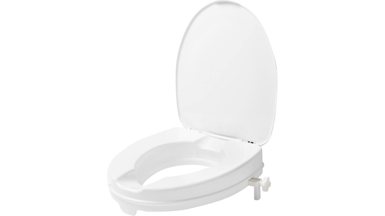 SecuCare Toiletverhoger met klep, 6cm hoog