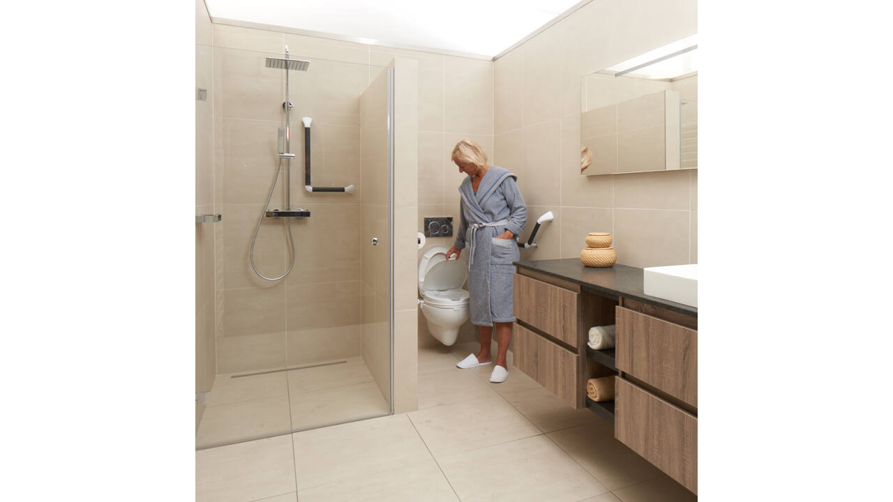 SecuCare Toiletverhoger met klep, 6cm hoog