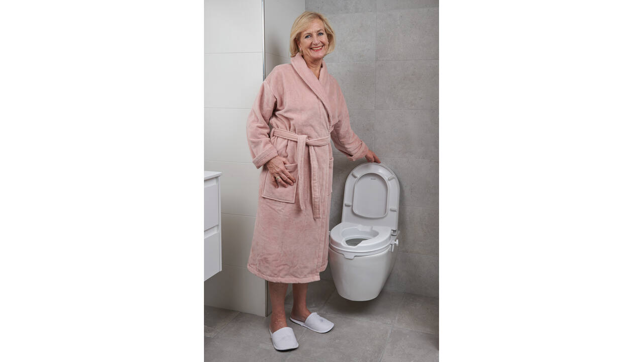 SecuCare Toiletverhoger met klep, 6cm hoog