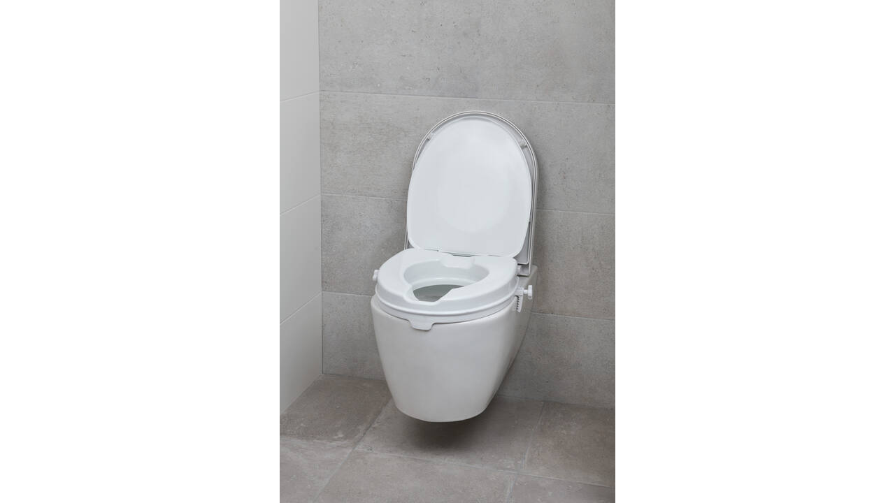 SecuCare Toiletverhoger met klep, 6cm hoog