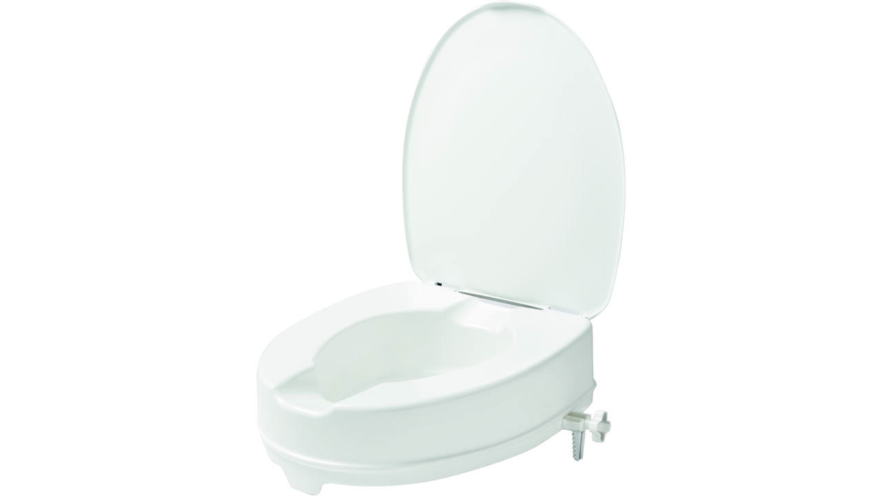 SecuCare Toiletverhoger met klep, 10cm hoog