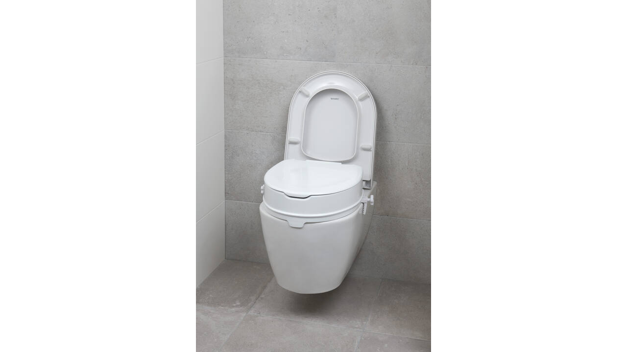 SecuCare Toiletverhoger met klep, 10cm hoog