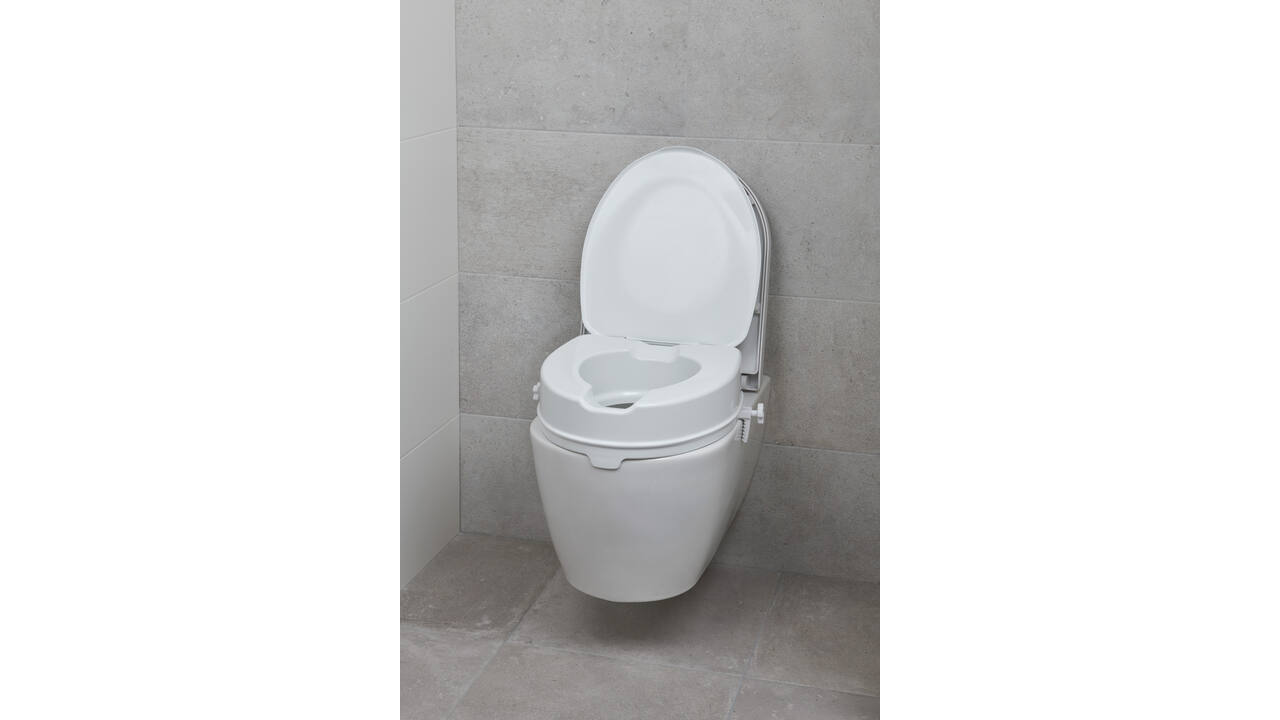 SecuCare Toiletverhoger met klep, 10cm hoog