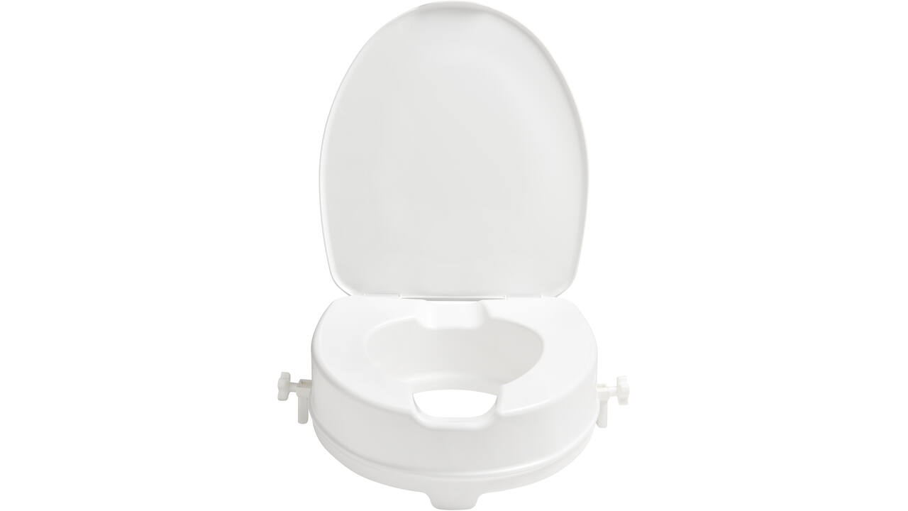 SecuCare Toiletverhoger met klep, 10cm hoog