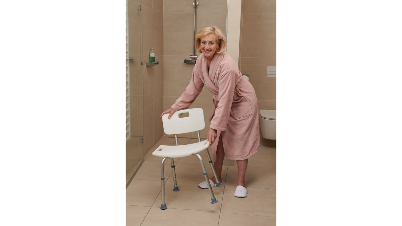 SecuCare Douchestoel BASIC met rugleuning