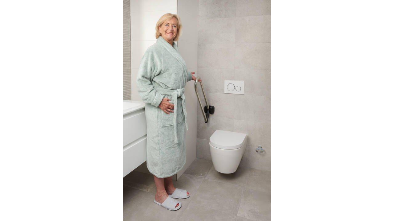 SecuCare Toiletbeugel opklapbaar Premium RVS Chroom, 70cm