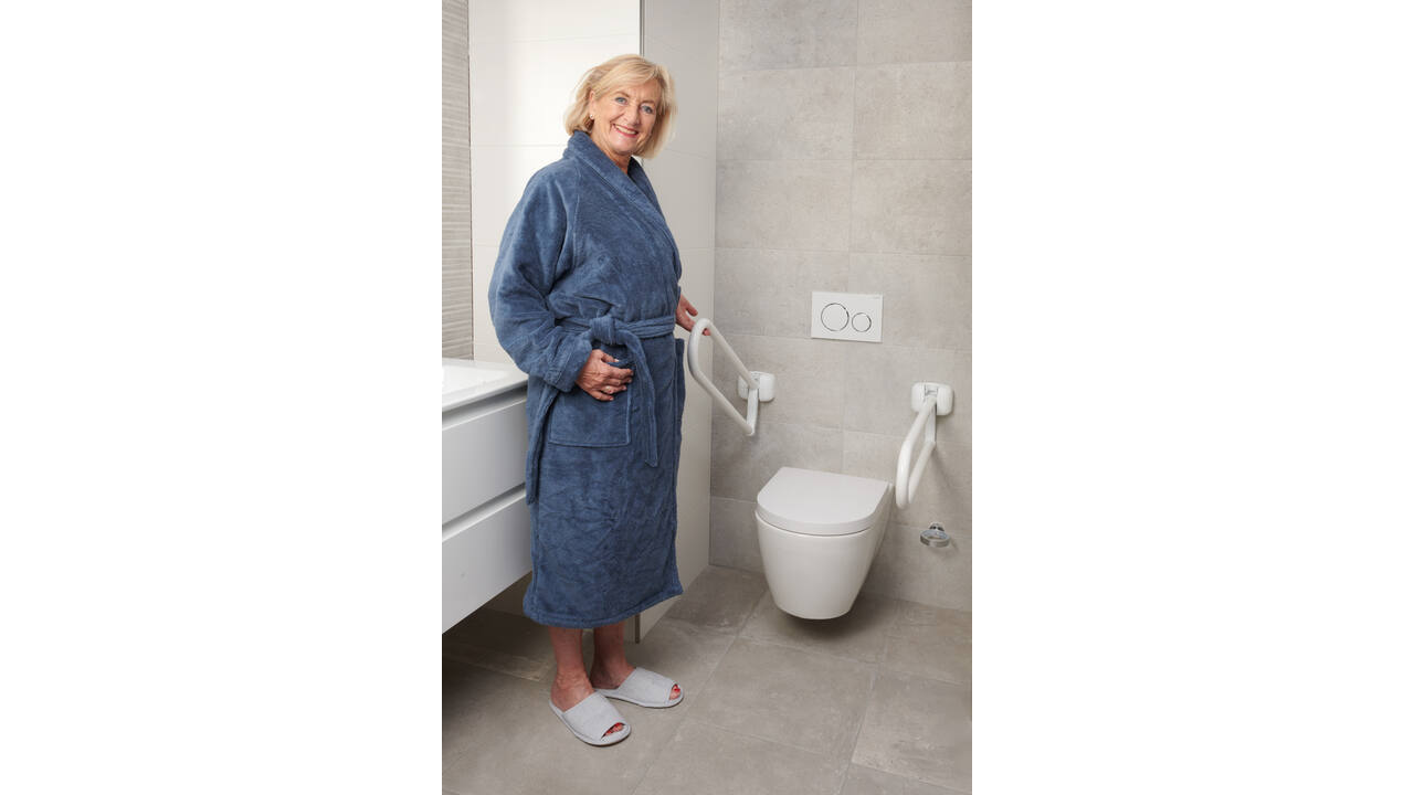 SecuCare Toiletbeugel opklapbaar Premium Wit, 70cm