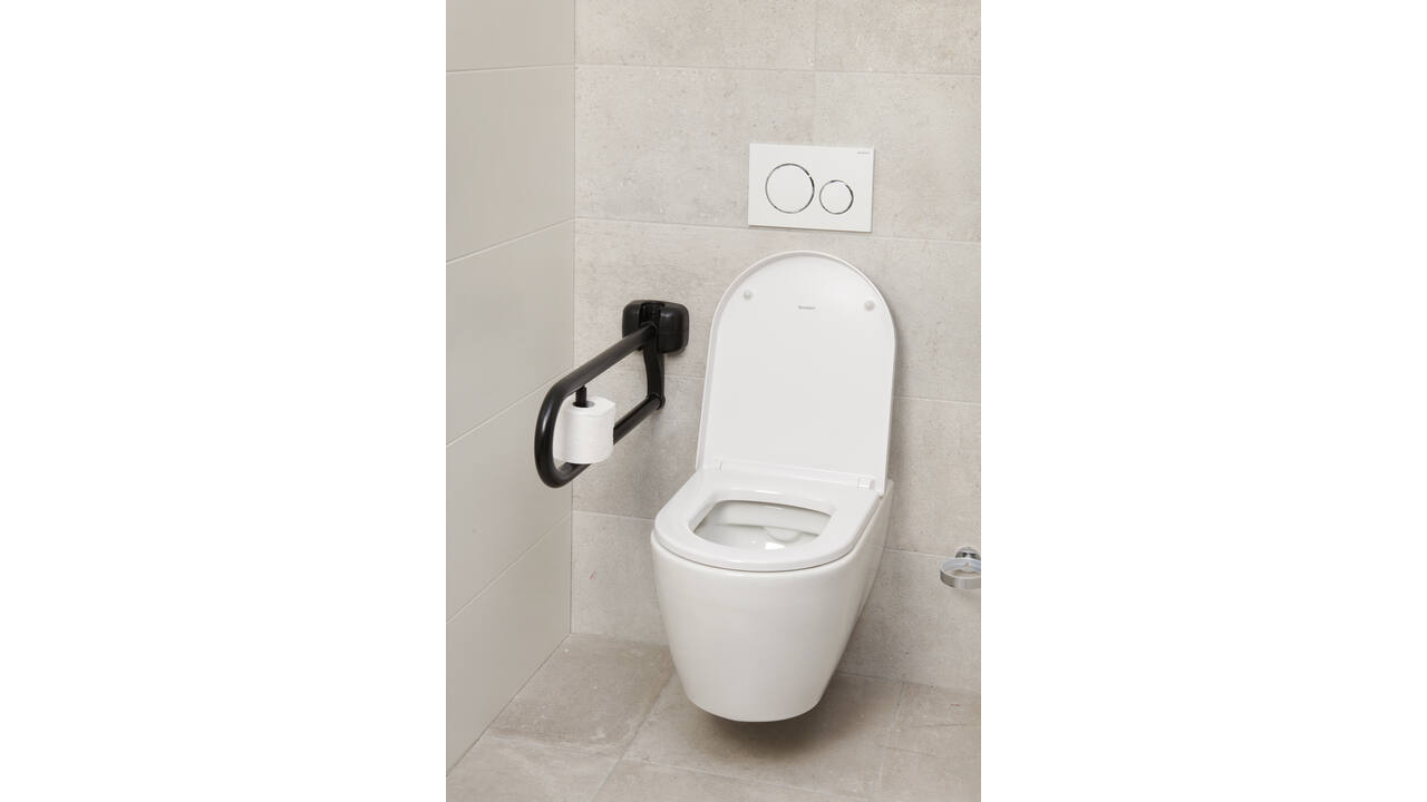 SecuCare Toiletrolhouder Premium Zwart