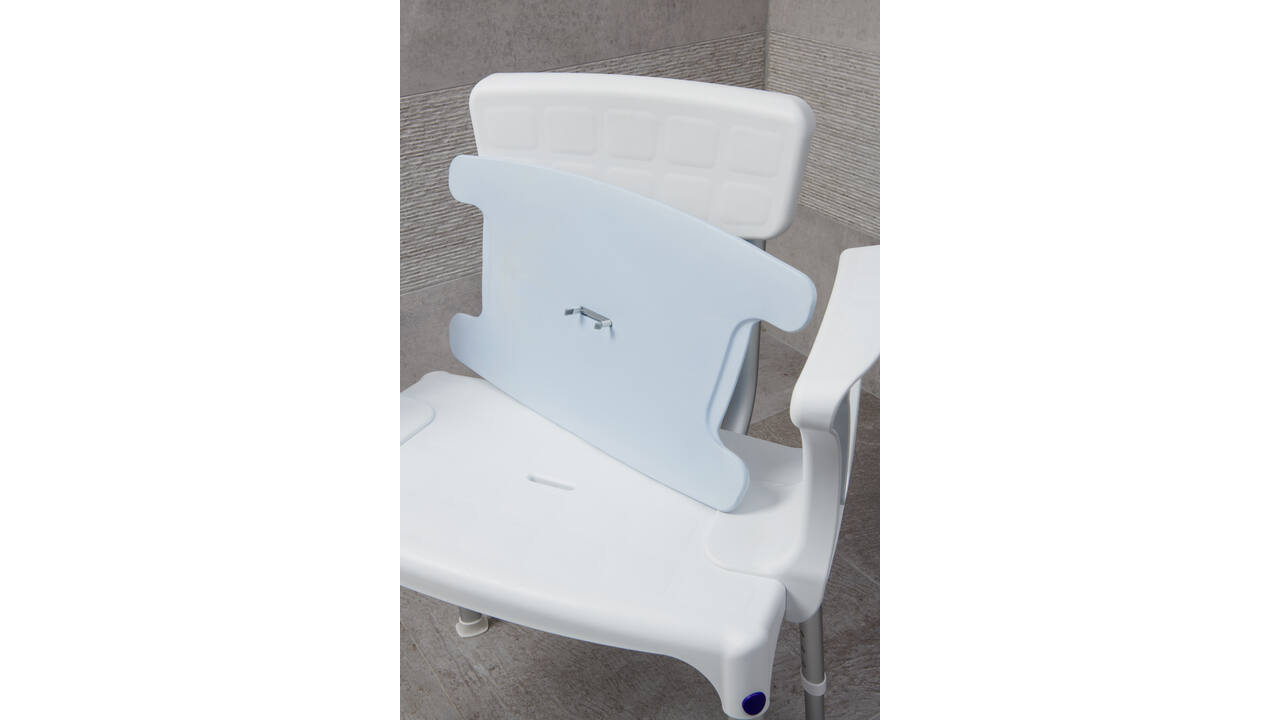 SecuCare Douchestoel Quattro comfort kussen blauw