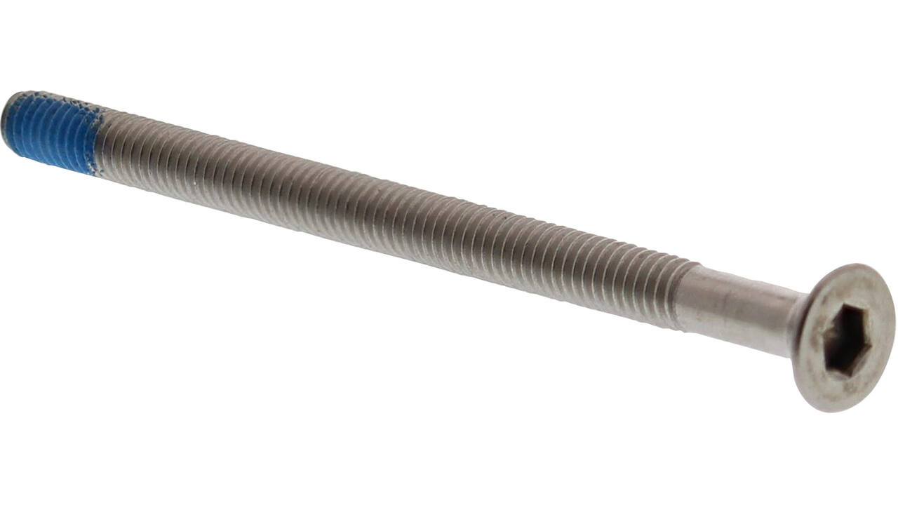 BI6K schroef PK RVS A2  dd.62-68mm voor FLush plaatschilden en plaatrozetten met borgmiddel loctite Bi6ksleutel 3.0mm