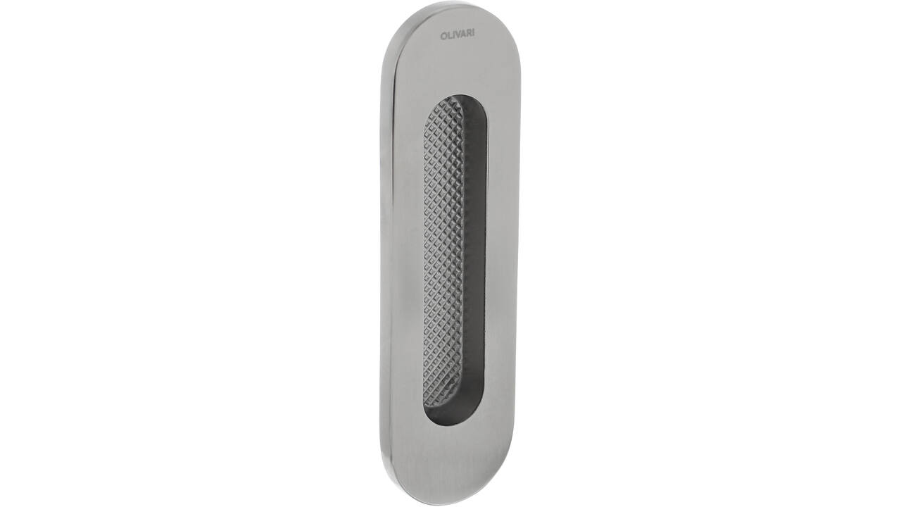 Olivari schuifdeurkom Vico ovaal 128x37mm RVS mat titaan PVD