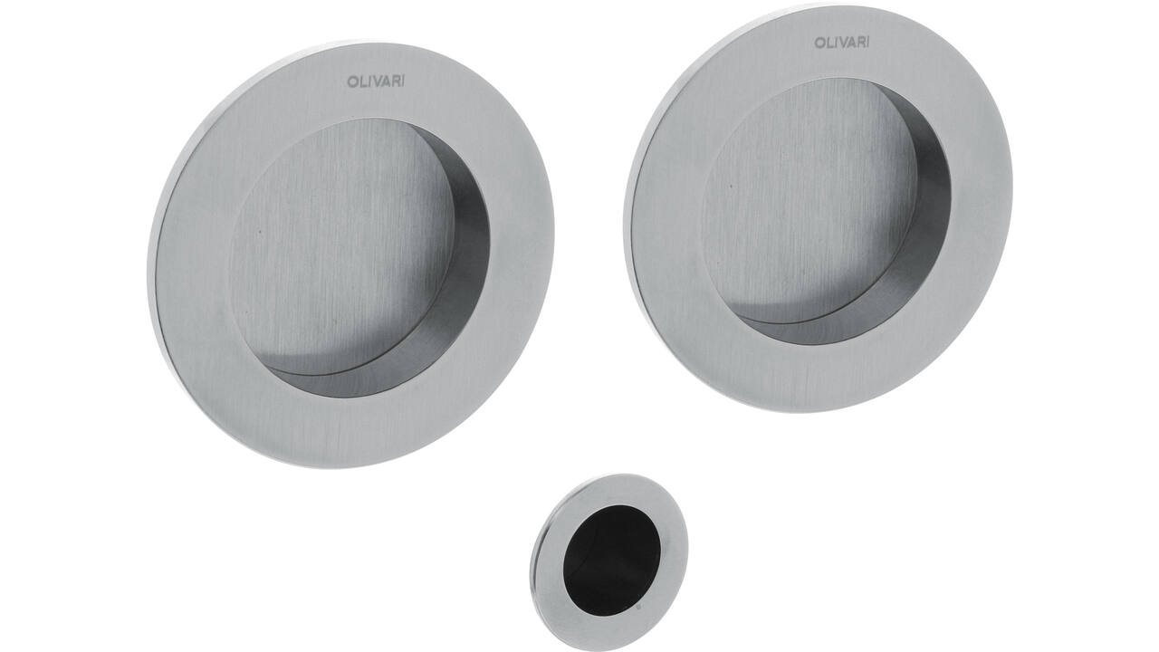 Olivari schuifdeurkom Dante rond ø65mm Chroom mat