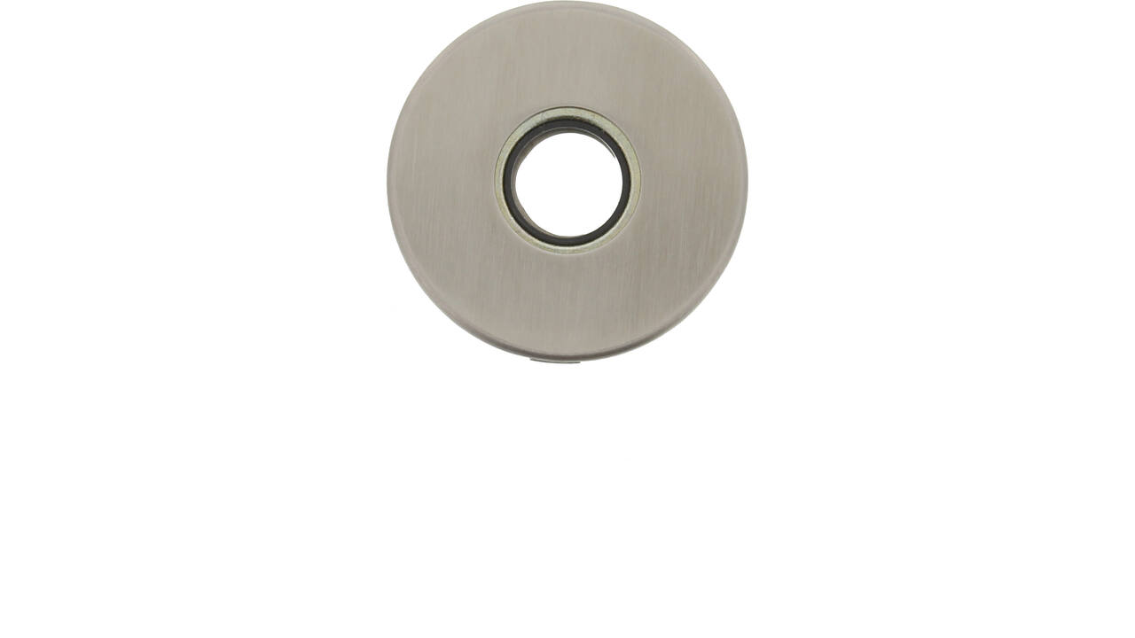 RVS rozet easyfix ø53x5,5mm, dekrozet gat ø21mm voor krukhals ø20mm, met doorgaande nokken M4