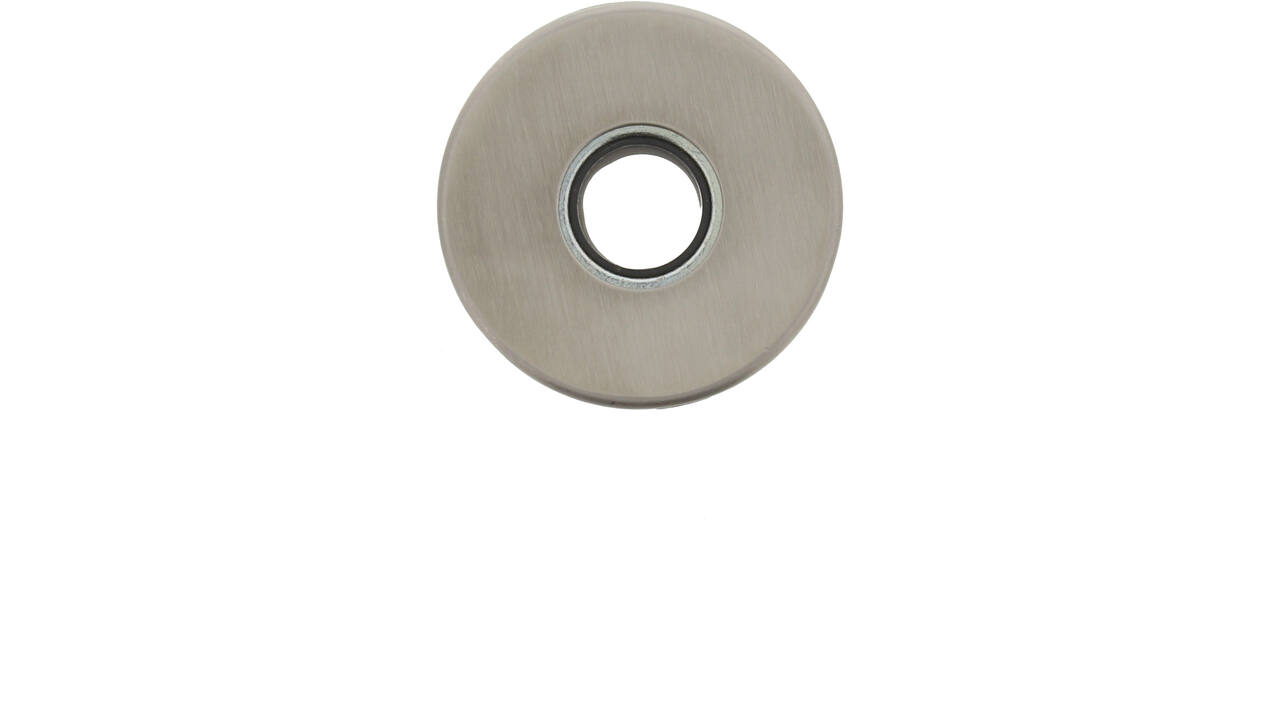 RVS rozet easyfix ø53x5,5mm, dekrozet gat ø21mm voor krukhals ø20mm, met draadnokken M4