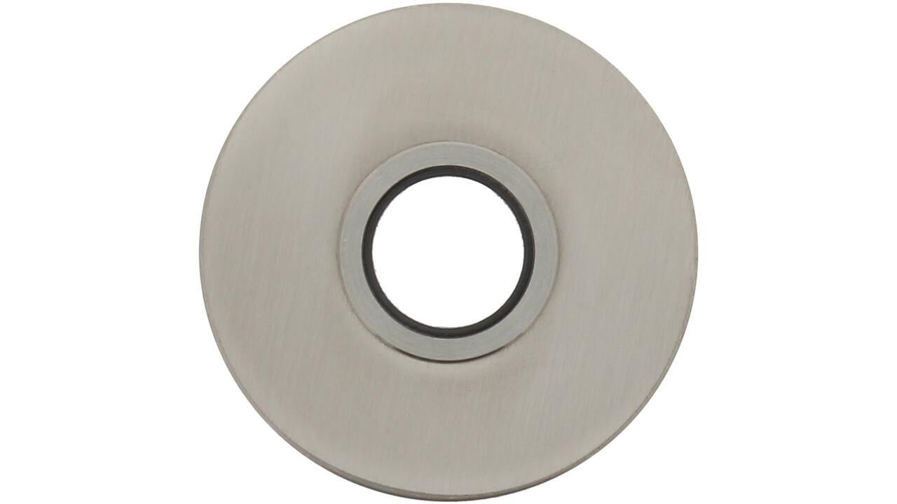 RVS rozet met easyfix kruklager 16mm ø53x2mm, draadbus M4