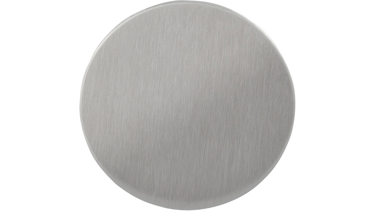 RVS blind rozet ø53x2mm met draadbus M4