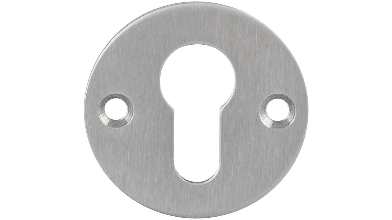 RVS geborsteld cilinderrozet PC ø53x2mm gatdeel 4mm