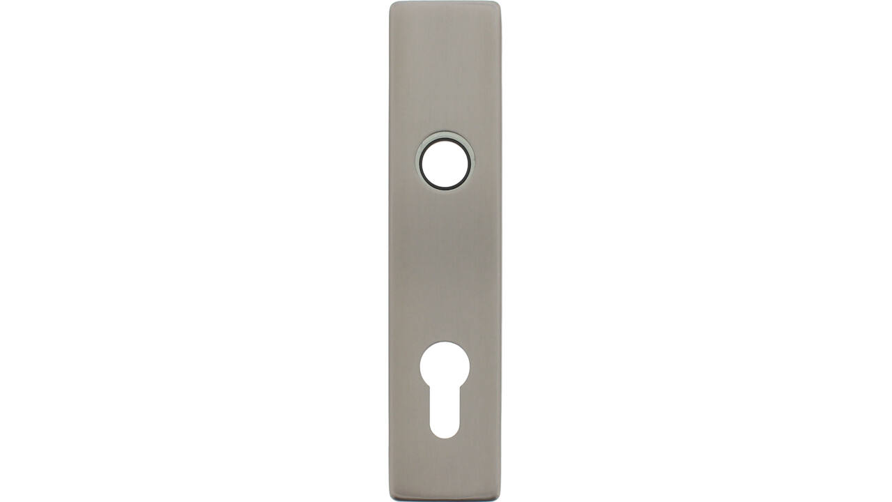 RVS rechthoekig klikschild 177x40x8mm PC55 met stalen basisschild gatdeel 4mm easyfix