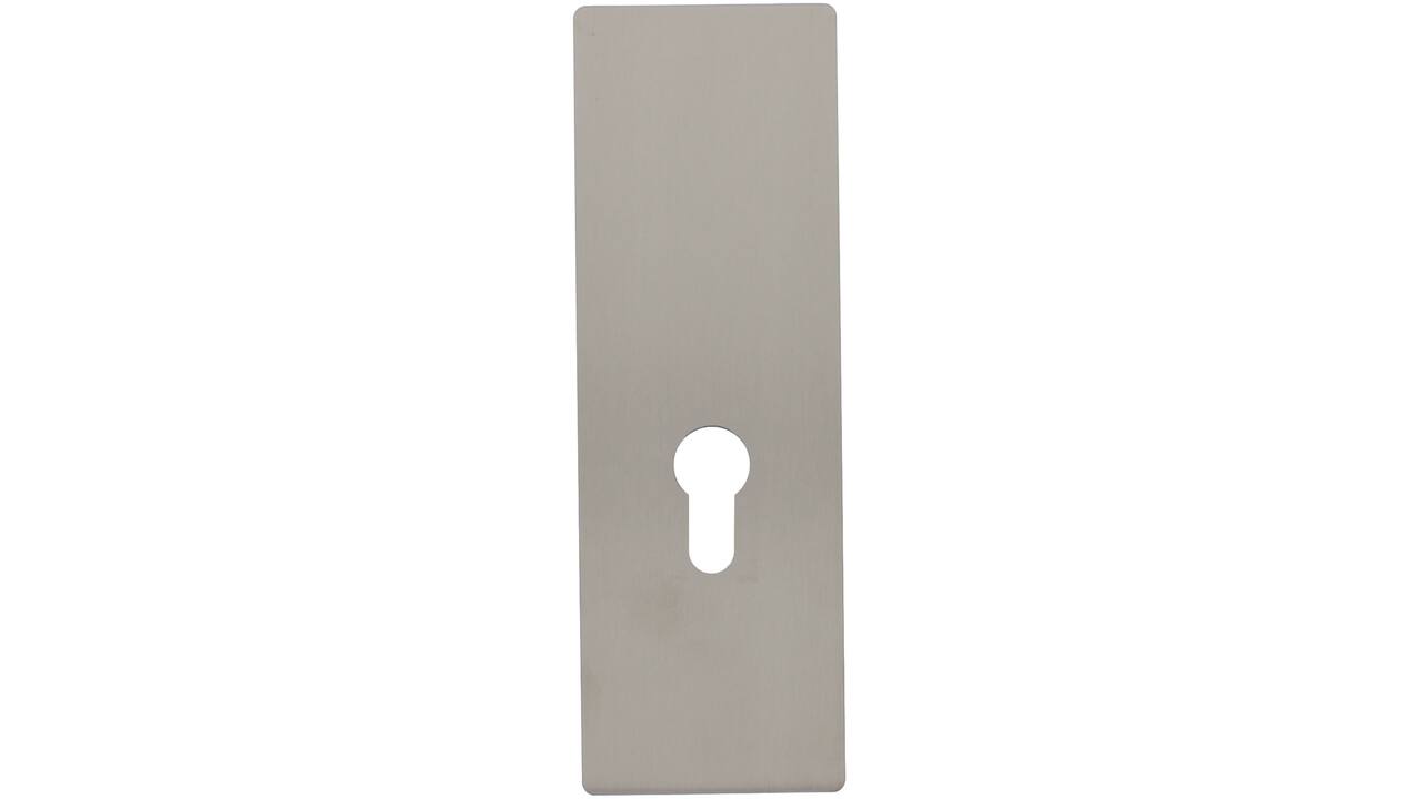 RVS flush rechthoek kortschild breed GK/PC72 met 2 draadbussen M4 180x60x2mm