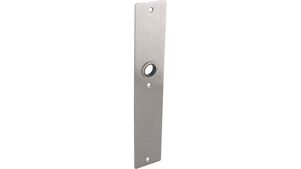 RVS flush rechthoek langschild BL met 3 bevestigingsgaten 4mm easyfix 240x45x2mm EN1906-kl.4