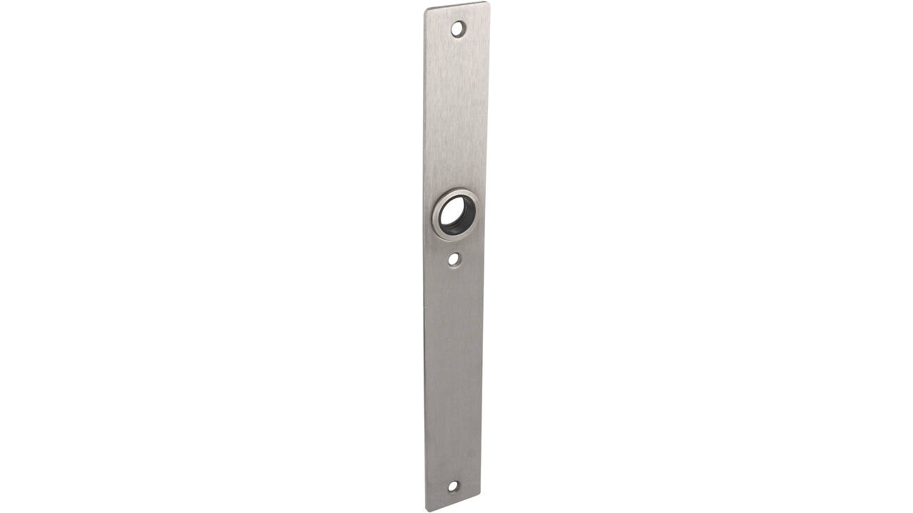RVS flush rechthoek smalschild BL met 3 bevestigingsgaten 4mm easyfix 240x30x2mm