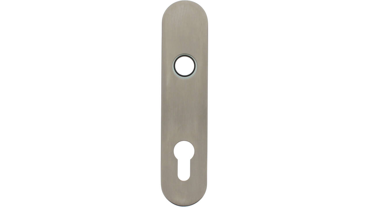 RVS afgerond klikschild 177x40x8mm PC72 met stalen basisschild nokdeel M4 easyfix