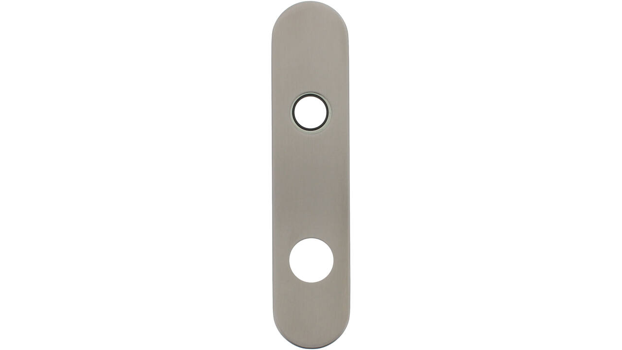 RVS afgerond klikschild 177x40x8mm RC78 met stalen basisschild gatdeel 4mm easyfix