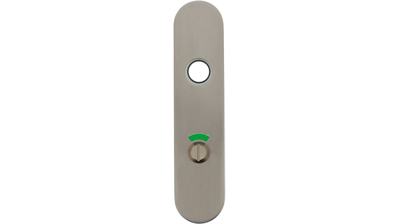 RVS afgerond klikschild 177x40x8mm RW72/8 met stalen basisschild nokdeel M4 easyfix