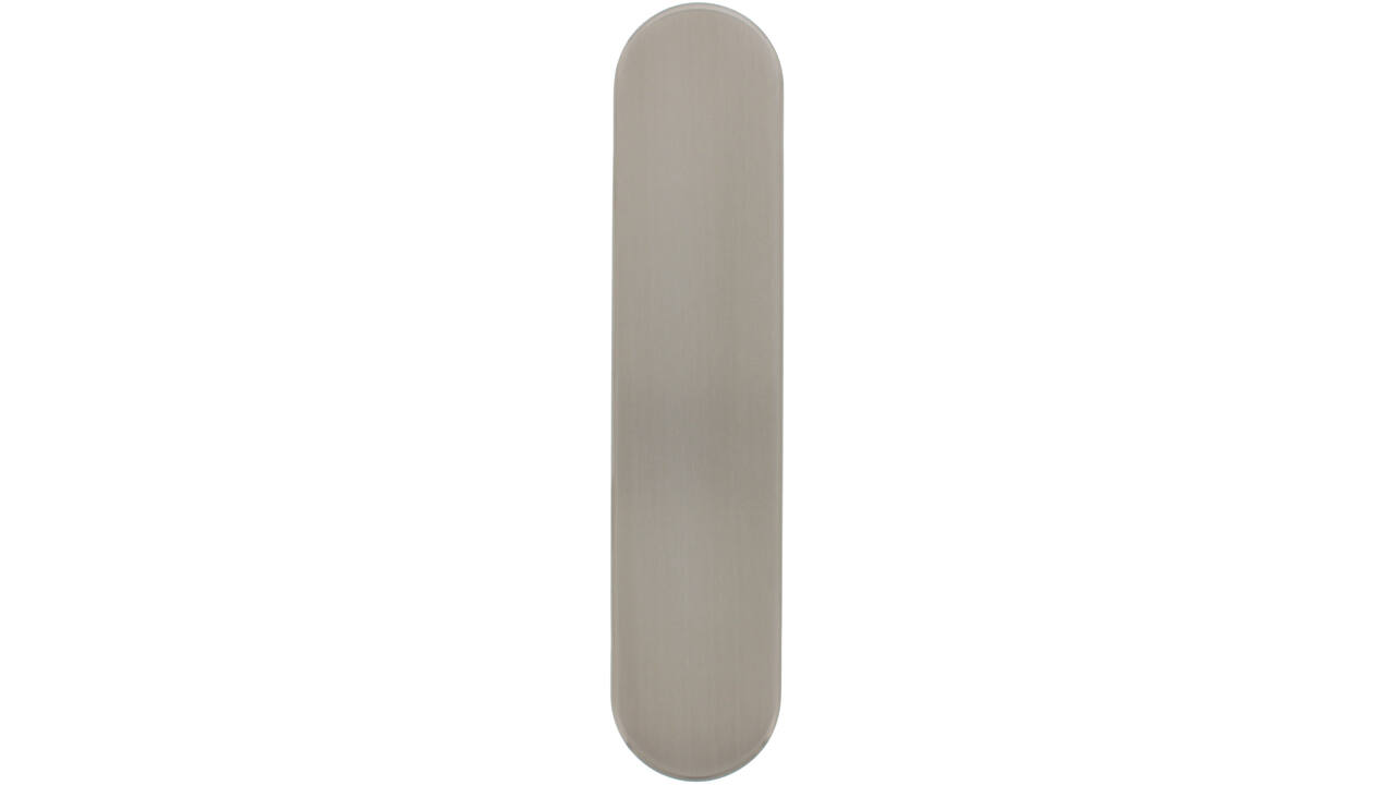 Veiligheid klik binnenschild breed afgerond 250x55x8mm, 3 x M6 doorgaande nokken GK/BL