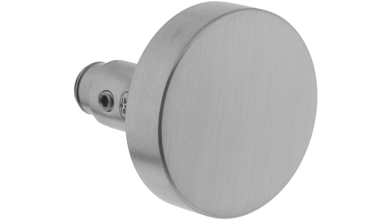 Knopkruk excentrisch RVS ø60mm gatdeel voor 8mm krukstift