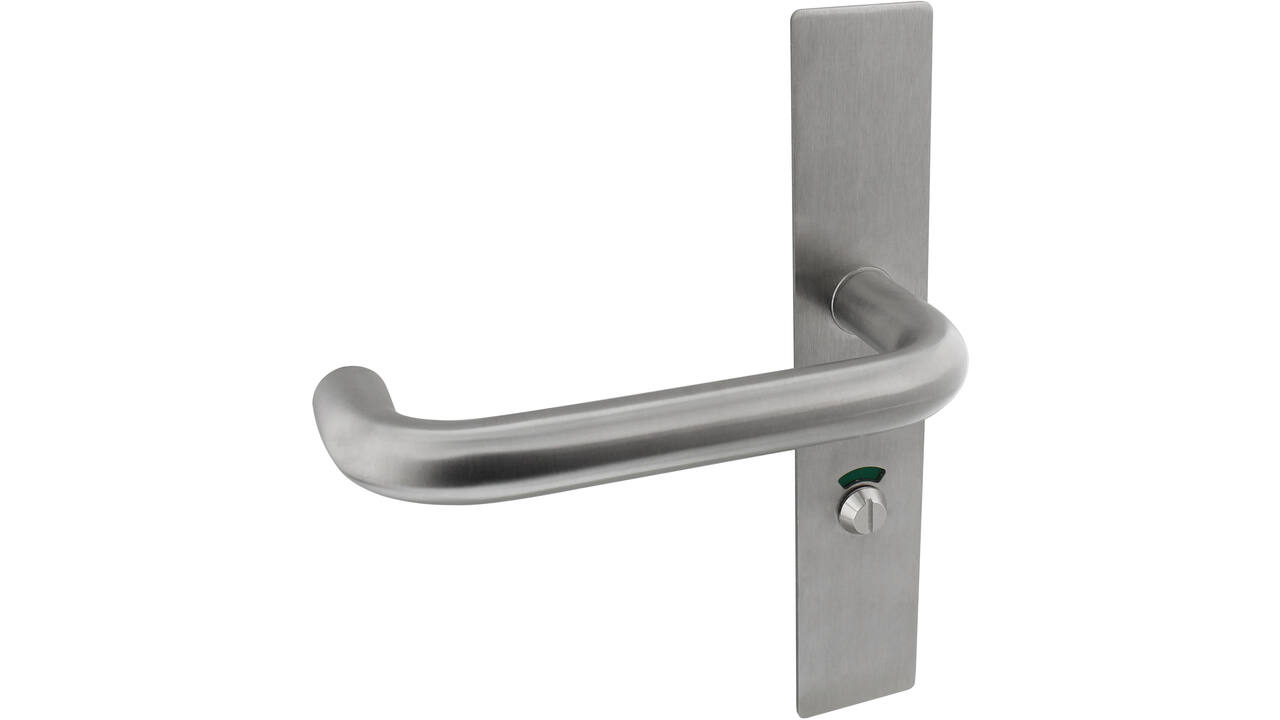 Deurkrukken ITS U-model roestvast staal geborsteld 174x76mm Ø 20mm met krukstift 9x79mm geschikt voor deur- en beslagdikte van 39-64mm.Certificeringen: ITS standaard 2020, gebruiks klasse 4 EN 1906: 2002-05, geschikt voor toepassing in rook- en brandwerende deuren DIN 18273: 1997 - 12,  EN179 toegelaten voor nooduitgang deuren.