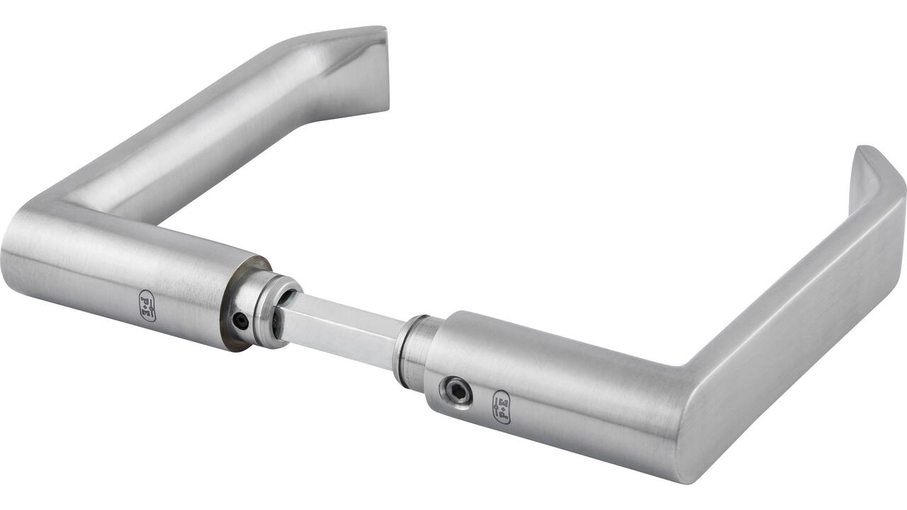 Deurkrukken RVS 130x55mm Ø 22 mm  model Zürich