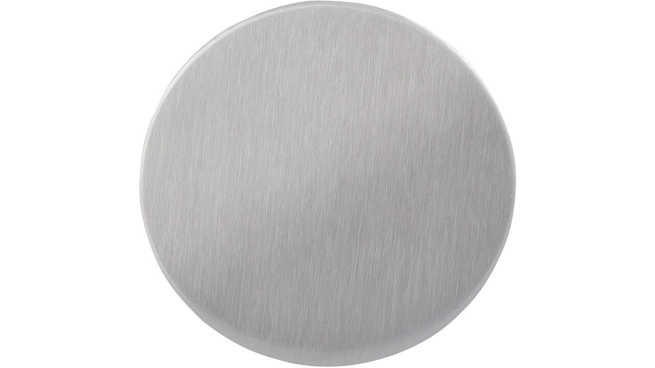 Rozet Blind Ø55x2mm met 2 draadbussen h.o.h. 38mm en 12mm lang.
