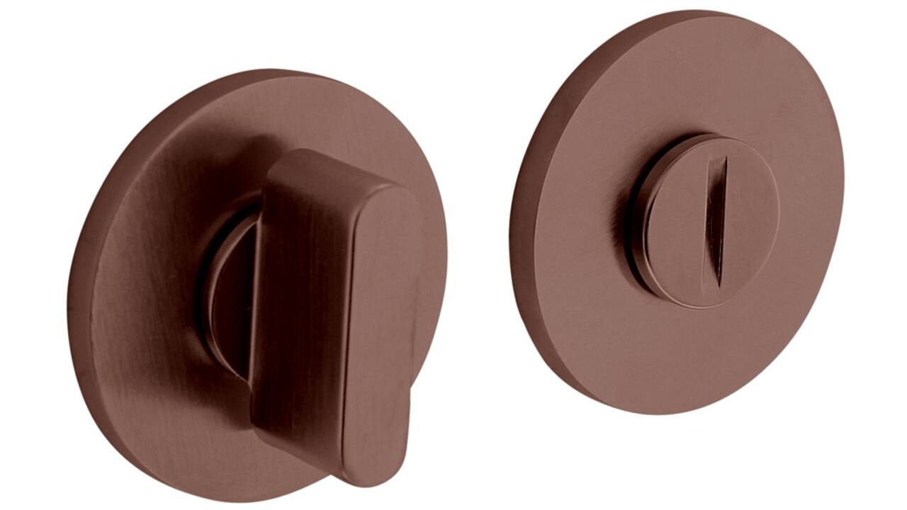 Olivari wc-sluiting Link 6mm stift, rond 51x5mm Brons mat titaan PVD