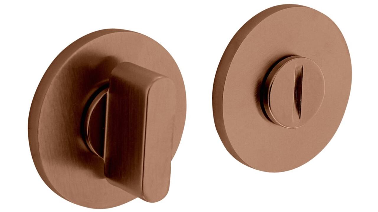Olivari wc-sluiting Link 6mm stift, rond 51x5mm Koper mat titaan PVD