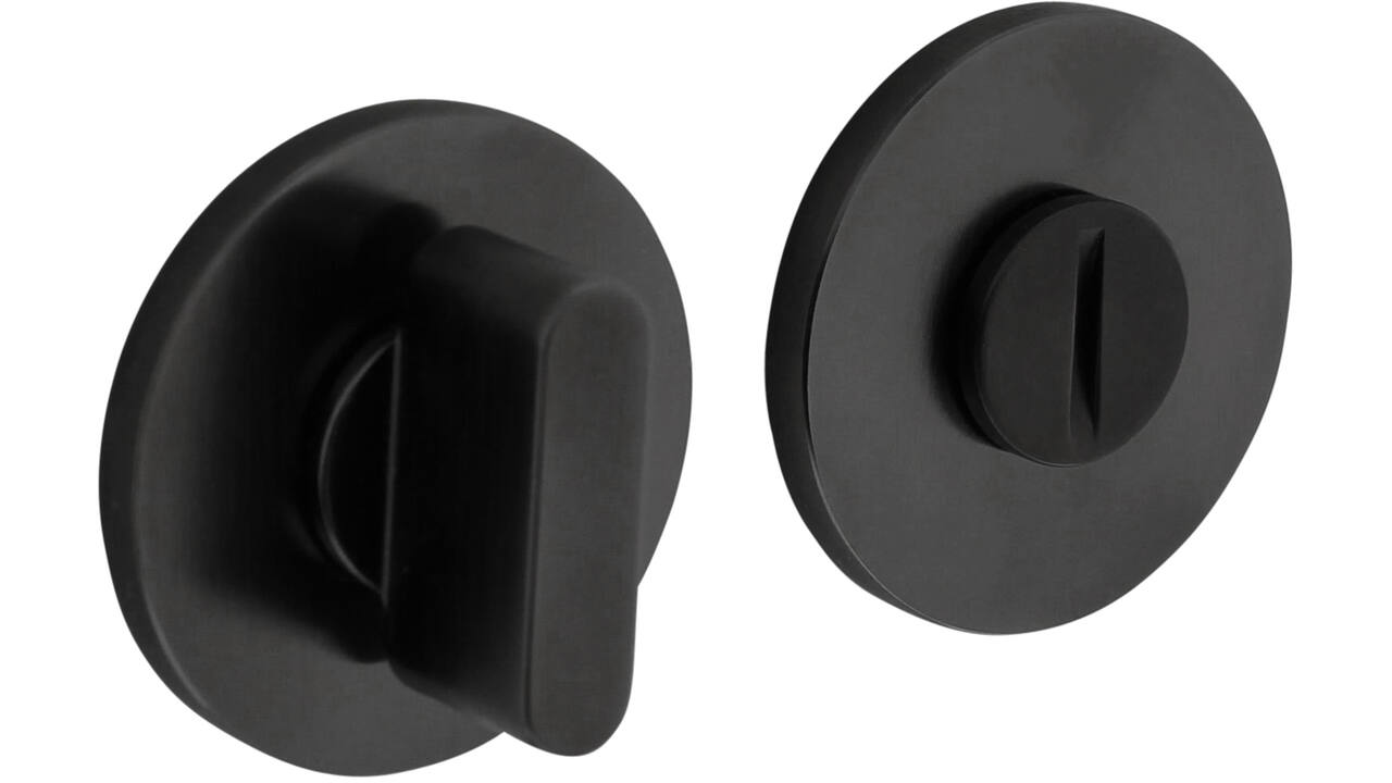 Olivari wc-sluiting Link 6mm stift, rond 51x5mm Antraciet mat titaan PVD