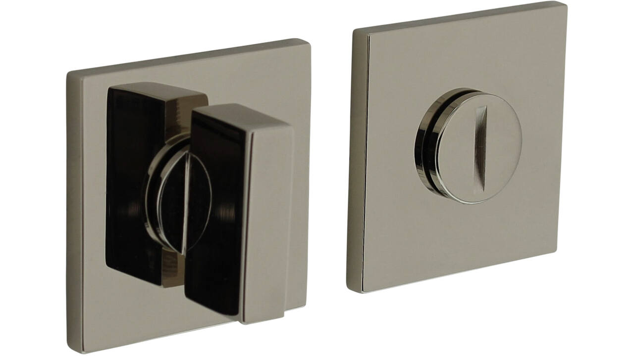 Olivari wc-sluiting Space Q 6mm stift, vierkant 51x5mm Nikkel titaan PVD