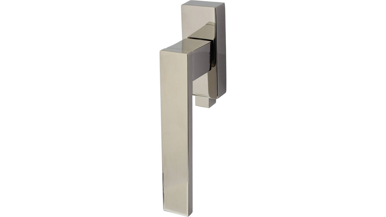 Olivari raamkruk afsluitbaar Diana/Total + rechthoekig rozet 86x32x18mm, stift 7x42mm Nikkel titaan PVD