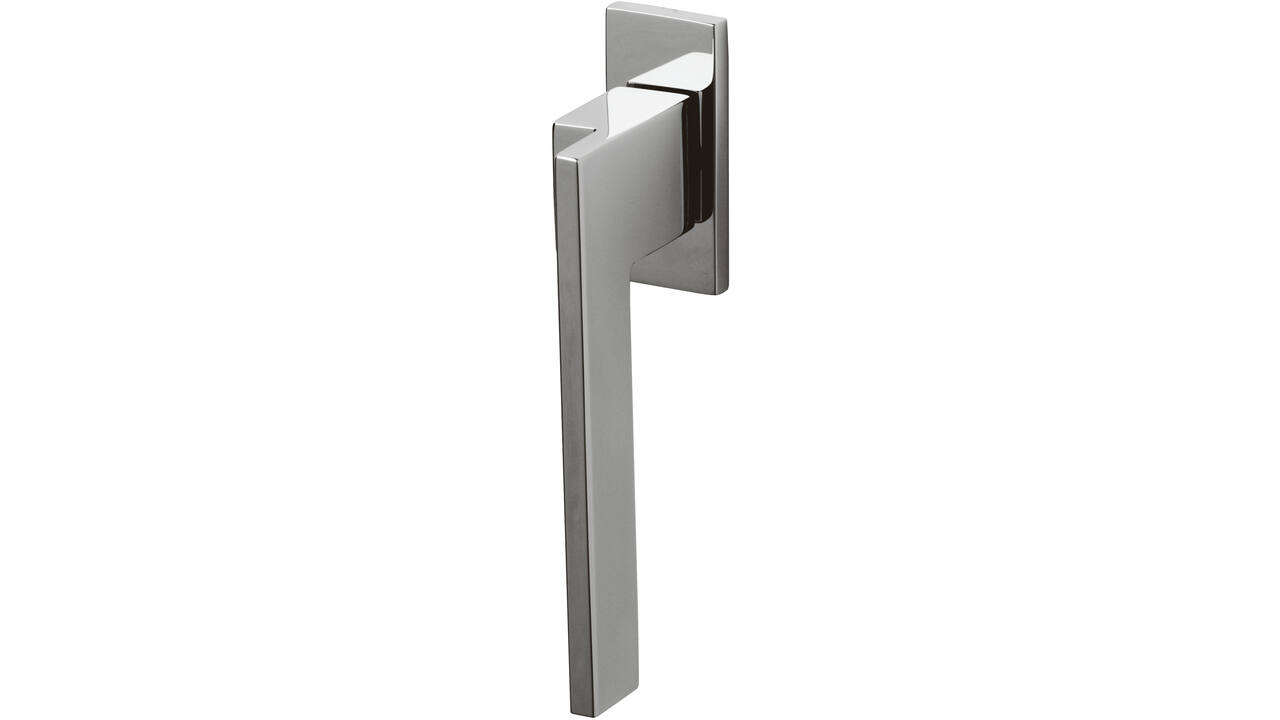 Olivari raamkruk Living + rechthoekig rozet 71x32x5mm, stift 7x42mm Chroom