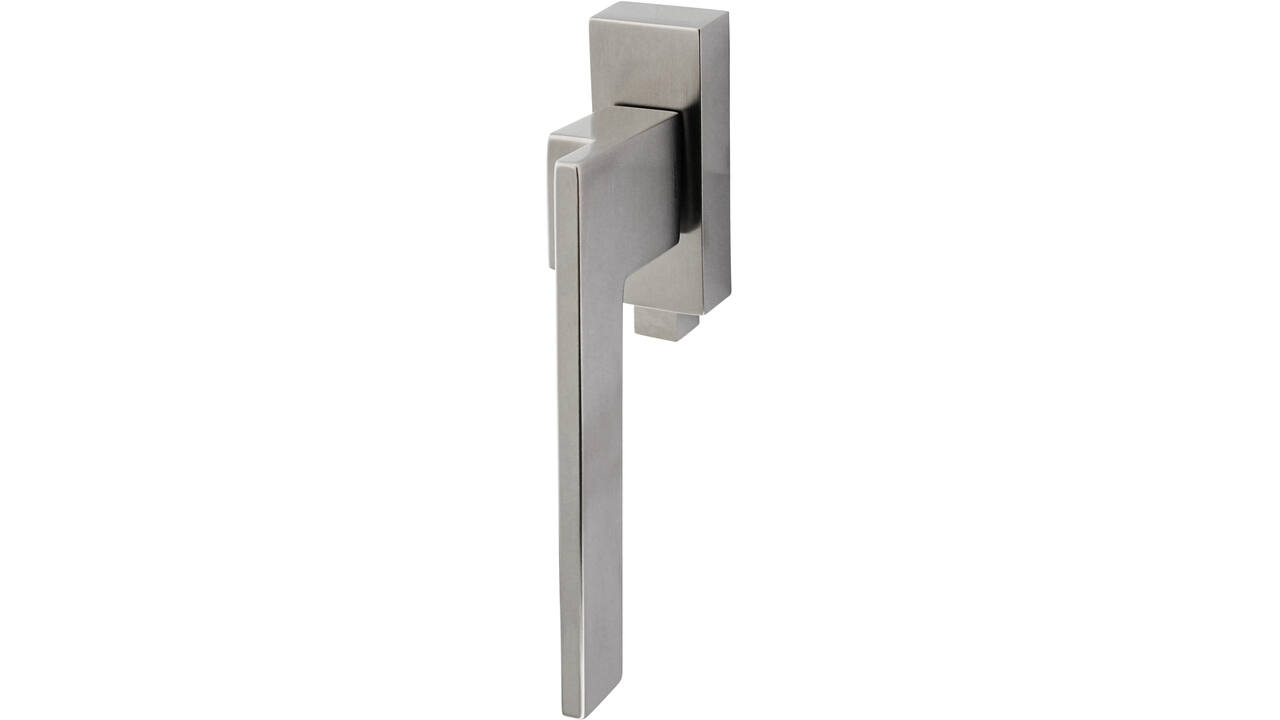 Olivari raamkruk afsluitbaar Living + rechthoekig rozet 86x32x18mm, stift 7x42mm RVS mat titaan PVD