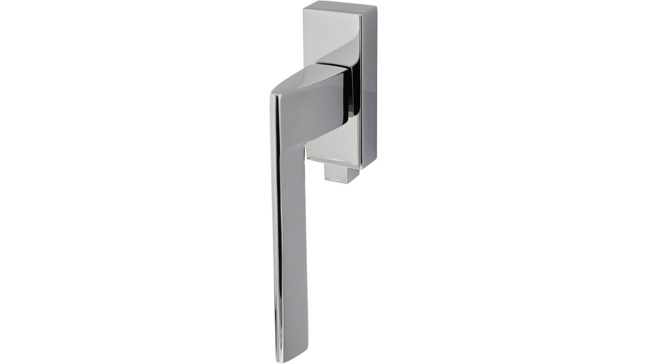Olivari raamkruk afsluitbaar Trend + rechthoekig rozet 86x32x18mm, stift 7x42mm Chroom