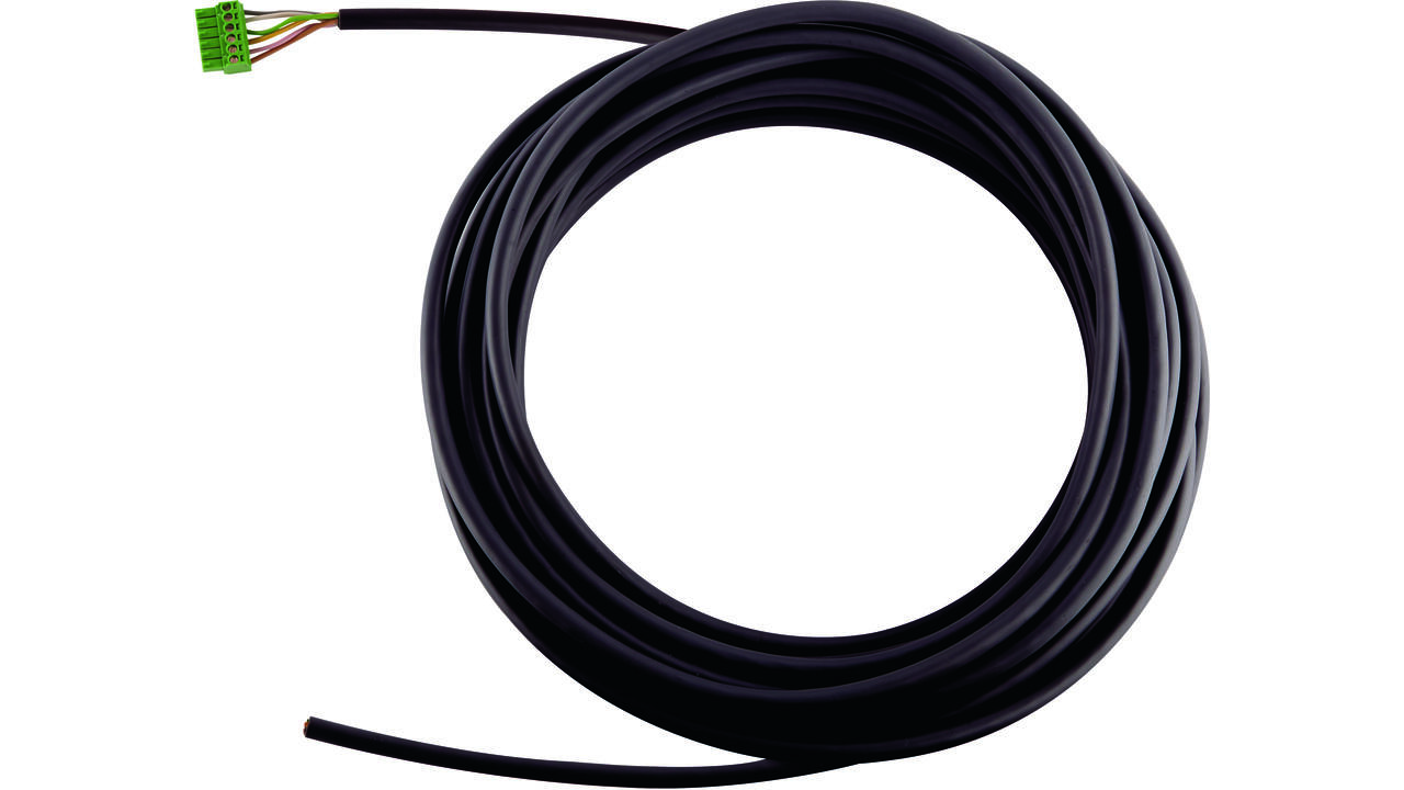 Kabel 10 meter voor mint SVM motor slot met aansluitstekker  6-aderig diameter: 0.5mm2 zwarte mantel (vanaf 1 November 2017)
