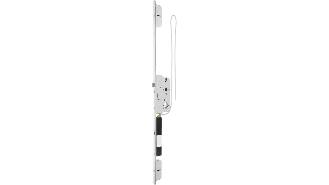 Motor meerpuntslot met paniekfunctie E+ zelfvergrendelend motorisch openend PZ72 Doornmaat 65mm krukgat 9mm met roestvast stalen voorplaat 20x1744 Din LS