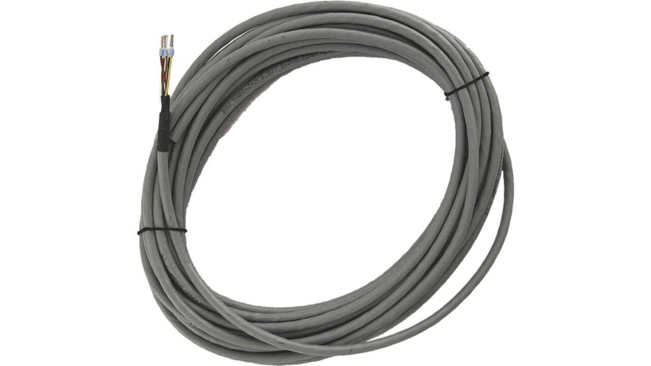 Aansluitkabel 10mtr. 6polig vertind 6,5mm 2x2x0,22mm+2x0,5mm voor freewayslot drive/access